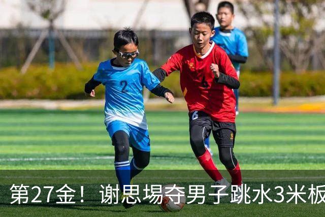 第27金！谢思埸夺男子跳水3米板金牌王宗源摘银